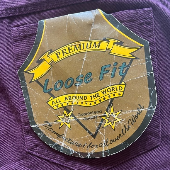 NWT Vintage Premium Mens Jean Short 42x11 12" Wide Leg (D3) - Picture 5 of 11